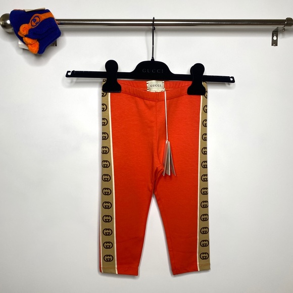 Gucci Other - Gucci Baby Girl GG Legging Orange SIZE 18/24months